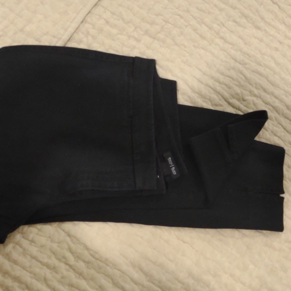 Whbm black crop jeans